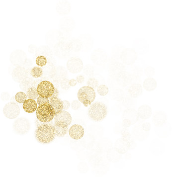 Gold glitter splatter